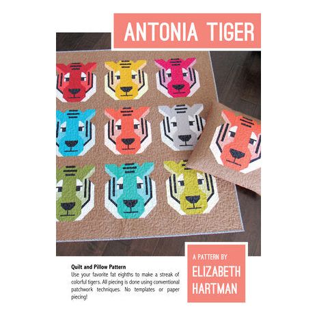 Antonia Tiger Quilt Pattern by Elizabeth Hartman