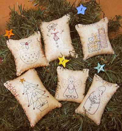 Nikki Tervo Designs - Mini Christmas Cushions