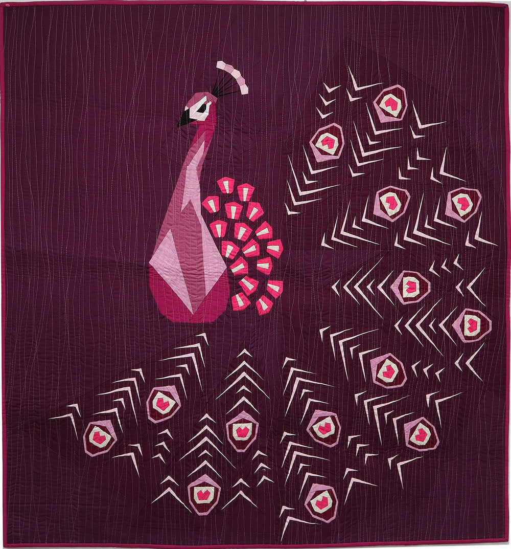 Jungle Abstractions Quilt Pattern - The Peacock by Violet Craft