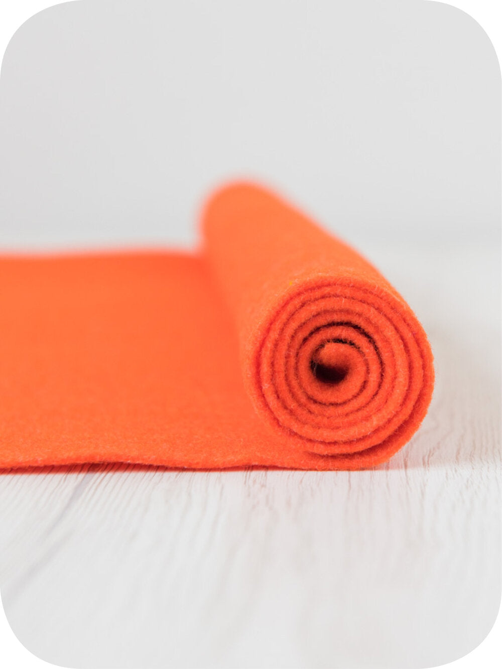 Thermoformable Wool Felt - Orange