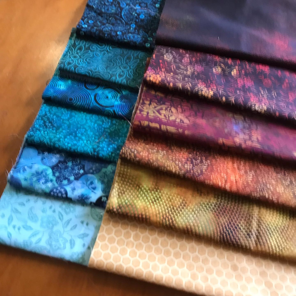30 cm bundle - blues and golden reds