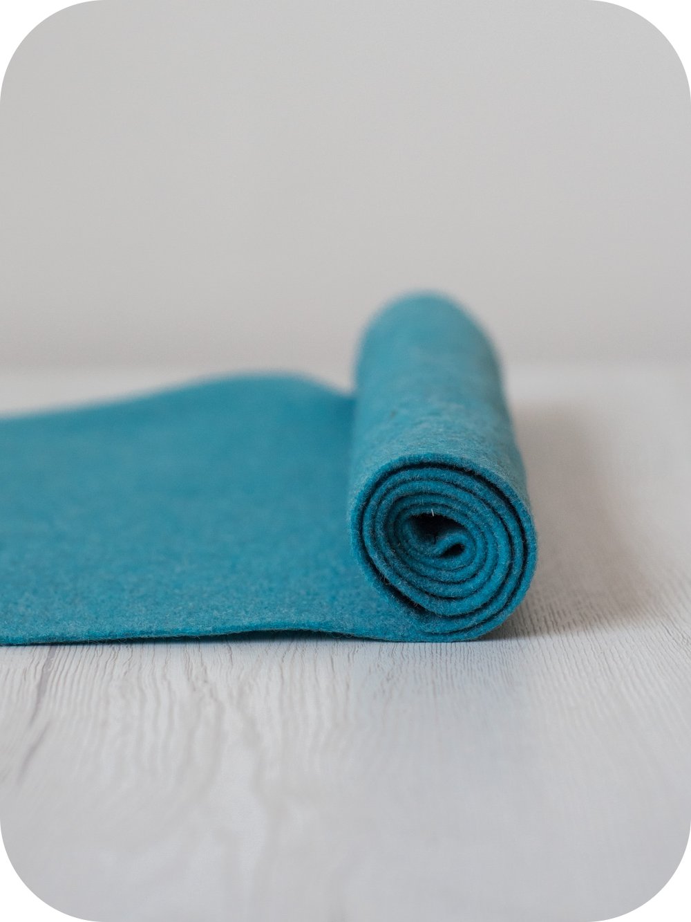 Thermoformable Wool Felt - Turquoise