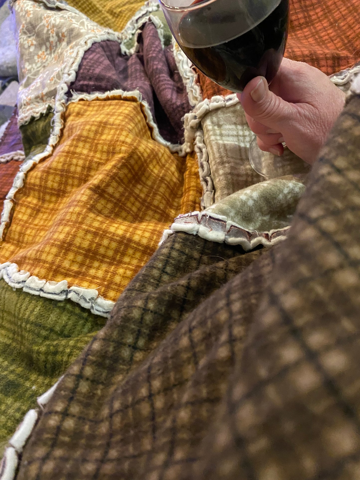 Shaggy Scrappy Flannel Quilt