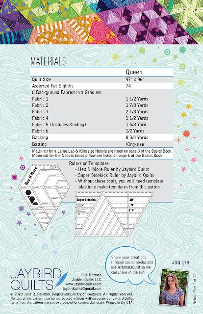 Nebula Block of the Month Quilt Pattern by Jaybird Quilts