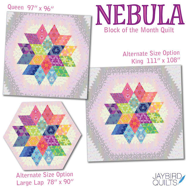 Nebula Block of the Month Quilt Pattern by Jaybird Quilts