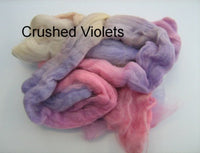 Tussah Silk - Spaced Dyed - Crushed Violets
