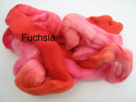 Tussah Silk - Spaced Dyed - Fuchsia