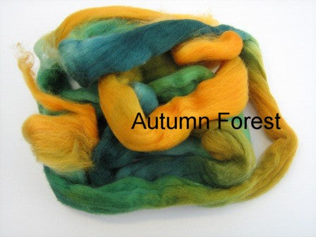 Tussah Silk - Spaced Dyed - Autumn Forest