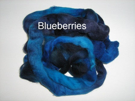 Tussah Silk - Spaced Dyed - Blueberries