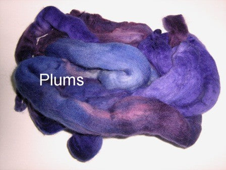 Tussah Silk - Spaced Dyed - Plums