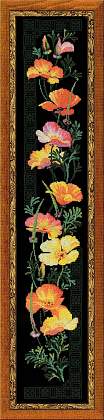 Premium Riolis Cross Stitch - Californian Poppies