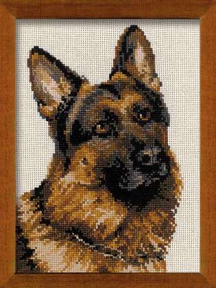 Riolis Cross Stitch - German Shepherd