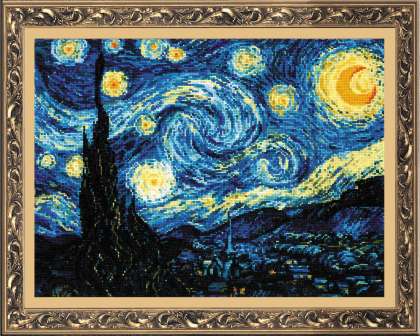 Riolis Cross Stitch - Starry Night after Van Gogh's Painting