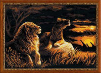 Riolis Cross Stitch - Lions in the Savannah