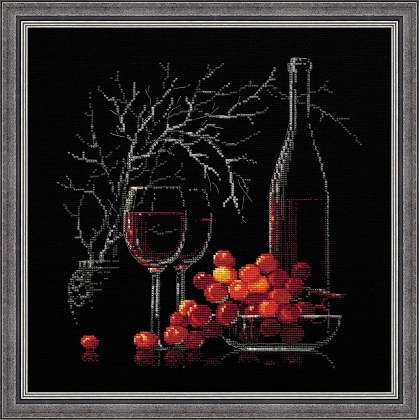 Riolis Cross Stitch - Still Life with Red Wine
