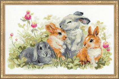 Riolis Cross Stitch - Funny Rabbits