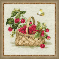 Riolis Cross Stitch - Basket with Raspberries