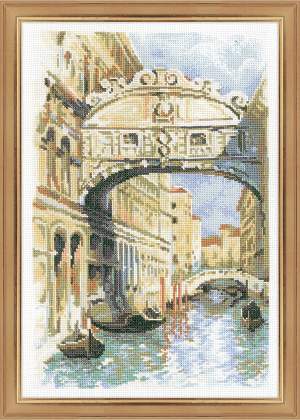 Riolis Cross Stitch - Venice. Bridge of Sighs