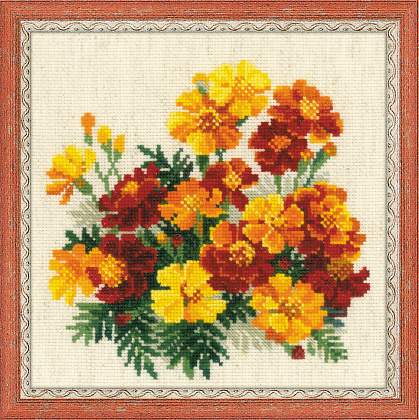 Riolos Cross Stitch - Marigolds