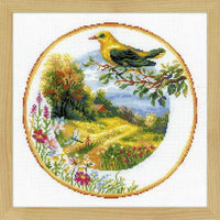 Riolos Cross Stitch - Plate with Oriole