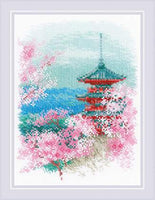 Riolos Cross Stitch - Sakura, Pagoda