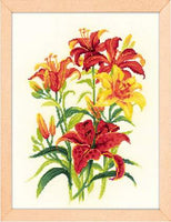 Riolis Cross Stitch - Tiger Lillies