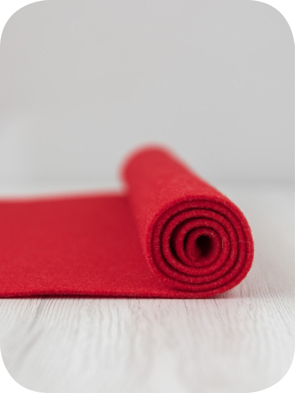 Thermoformable Wool Felt - Red Carpet