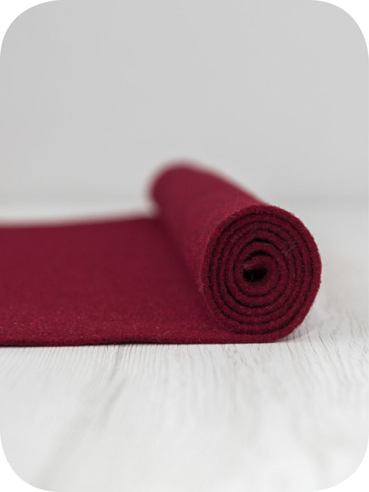 Thermoformable Wool Felt - Bordeaux