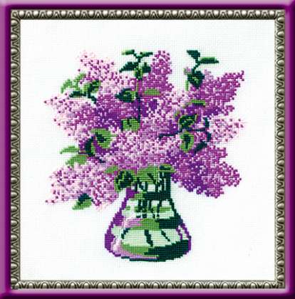 Riolis Cross Stitch - Bunch of Lilacs