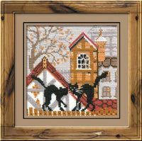 Riolis Cross Stitch - City and Cats Autumn