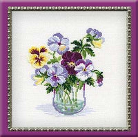 Riolis Cross Stitch - Pansies
