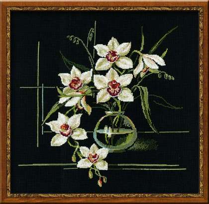 Riolis Cross Stitch - White Orchid
