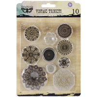 Metal Trinkets Flowers - Finnabair Mechanicals Metal Embellishments