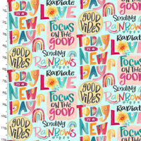 Good Vibes by Courtney Morgenstern for 3 Wishes fabric