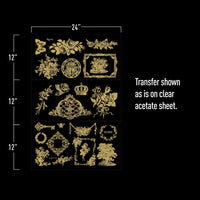 Gilded Home and Nature Decor Transfer