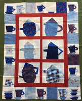 Tea Pot Quilt made from a pattern by Jan Mullins.