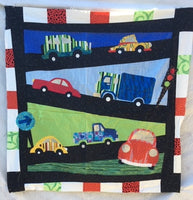 Hot Cars Cot Quilt made from a Hot Possum pattern