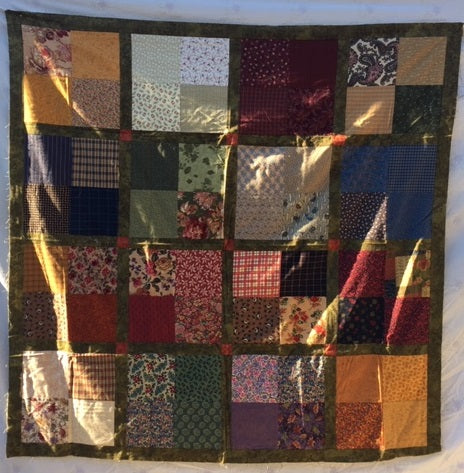 Flannel Four Patch Footy Quilt