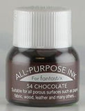 54 Chocolate Tsukineko All Purpose Ink 15mls