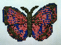 Uniquely Yours January Butterfly Cross Stitch Chart