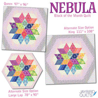 Nebula Block of the Month Quilt Pattern by Jaybird Quilts