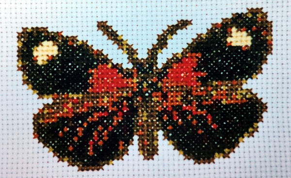 Uniquely Yours October Butterfly Cross Stitch Chart