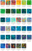 Fat Eighth Bundle - Artisan Batiks: Totally Tropical by Lunn Studios - Complete Collection