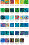 Fat Eighth Bundle - Artisan Batiks: Totally Tropical by Lunn Studios - Complete Collection