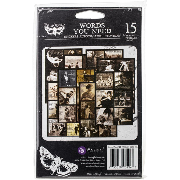 Words You Need Sticker Pad 4.5"X7.5" 15/Pkg
