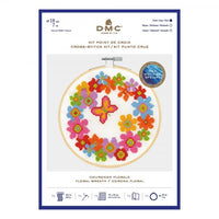 DMC Cross Stitch Kits - Flowers and Butterflies