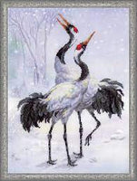 Riolis Cross Stitch Preprinted - Cranes