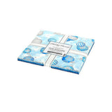 Holiday Flourish Blue -10 inch charm pack