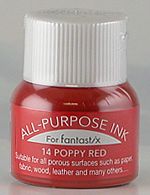 14 Poppy Red Tsukineko All Purpose Ink 15mls