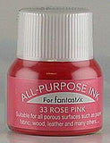 33 Rose Pink Tsukineko All Purpose Ink 15mls